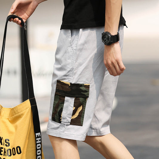 Men Loose casual sports five-point pants