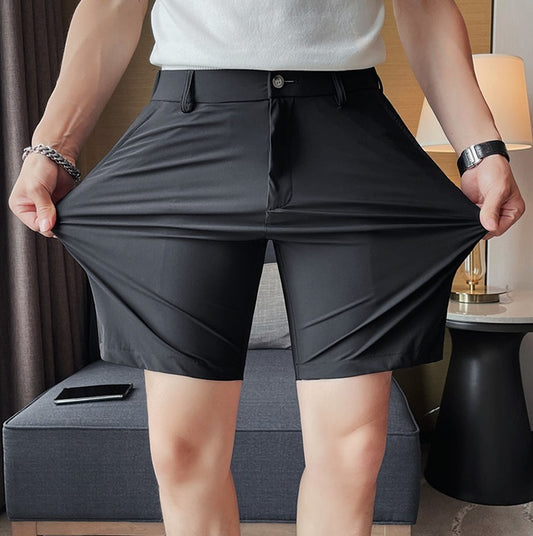 Men Casual Pencil Pants Comfortable Shorts Breathable Men