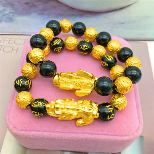 Unisex Vietnamese sand gold jewelry gold-plated brave bracelet