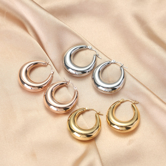 18K Gold Plated Stainless Steel Earrings