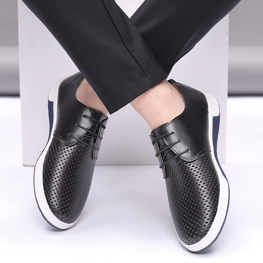 Men's Casual  Fashion Hollowed-out Hole  Leather Shoes